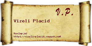 Vizeli Placid névjegykártya